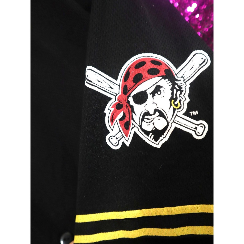 Black Baseball Jersey Small Pittsburgh Pirates Doumit 41 Local 66 2005-2011 - Picture 6 of 7